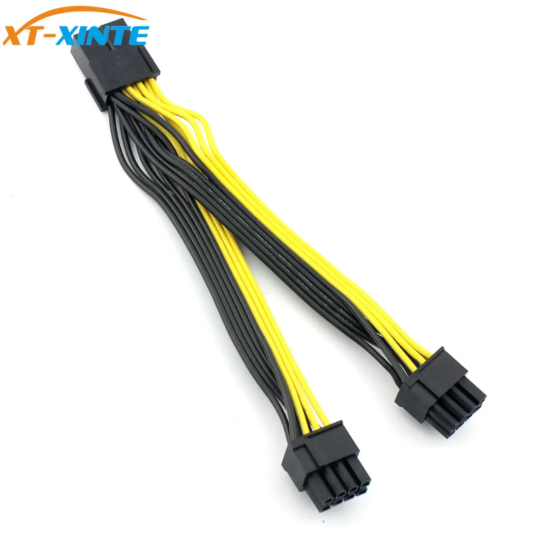 

PCI-E PCIE 8p Female to 2Port Dual 8pin 6+2p Male GPU Graphics Video Card Power Cable Cord 18AWG Wire Cable for BTC Miner Mining