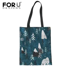 FORUDESIGNS Приключения ждёт женщин складные сумки для покупок портативный большой емкости многоразовые сумки для женщин Эко продуктовая сумка