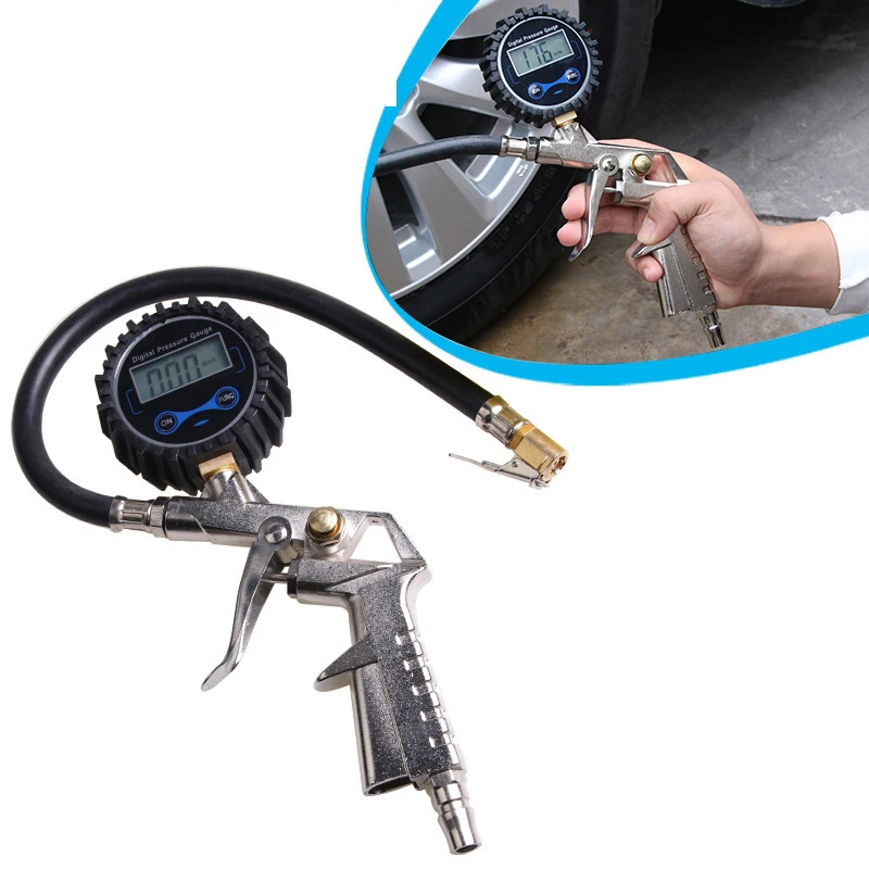 

Car digital tire pressure gauge Infi ating gun Professoional air tool