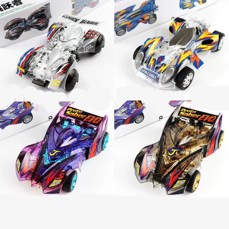 

1PC 19303 4WD Car WD Static No Motor Drive Car Model Transparent Shell Jumper Evolver Cobra for RC Mini 4WD Racing Car Model