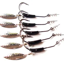 5 шт., ложка для морской рыбалки, металлическая приманка-джиг, ложка для ловли рыбы, глубокий одинарный крючок