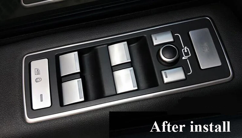 10 шт. Автомобильный Дверной подлокотник, кнопка Подъема Окна, Накладка для Land Rover Discovery 5 для Range Rover VELAR 17-19 для RR Sport 14-17