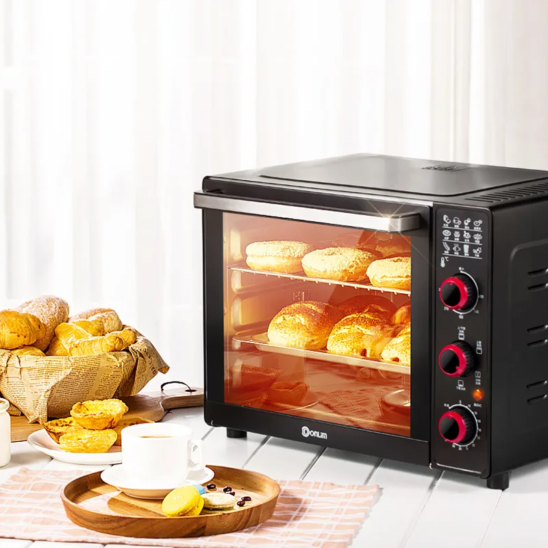 

360D Rotary Fully Automatic Roasting Oven 33L 4 Heating Tube Up Down Independent Heating Electric Ovens Dessert Baking Machine