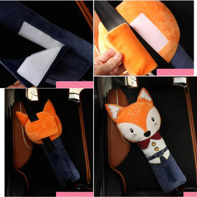 BROSHOO-Lovely-Cartoon-Children-Car-Seat-Belt-Cover-Shoulder-Pad-Auto-Pillow-Padding-Safety-Belt-PP
