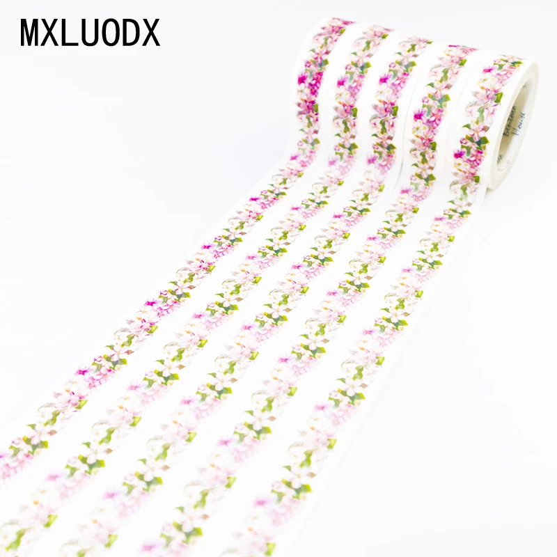 

Washi Tape Set Pink Cherry Decor Masking Paper Tapes DIY Office Stationery Decorative Adhesive Tape Sticky scrapbooking 1PCS