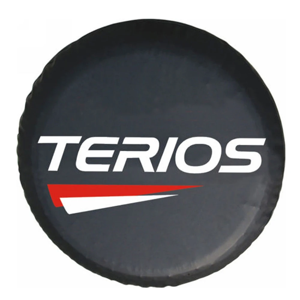 

14" 15" Inch Heavy-Duty PVC Leather Spare Tire Cover Case Protector For Dario Terios (Diameter 61-74cm/23"-29" Inch)