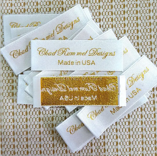 Buy Custom clothing satin woven labels/garment