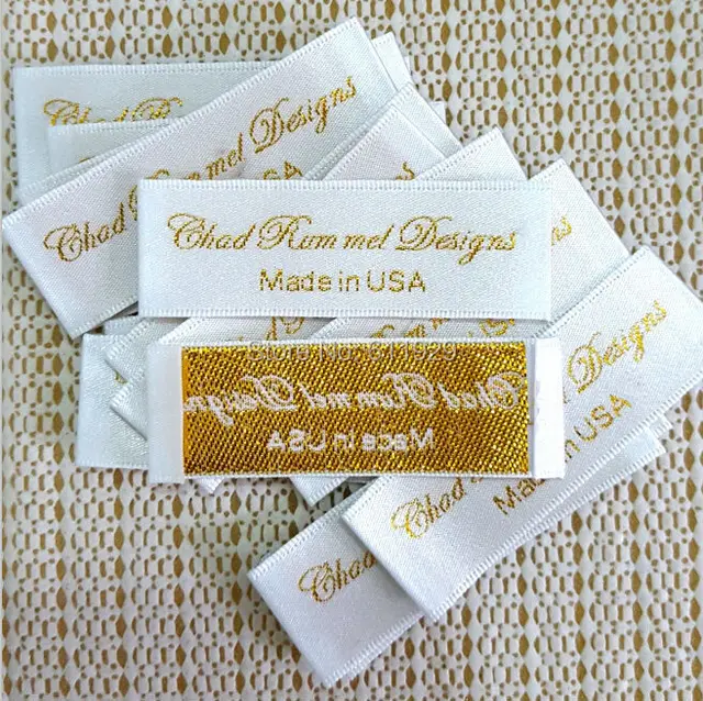 Buy Custom clothing satin woven labels/garment