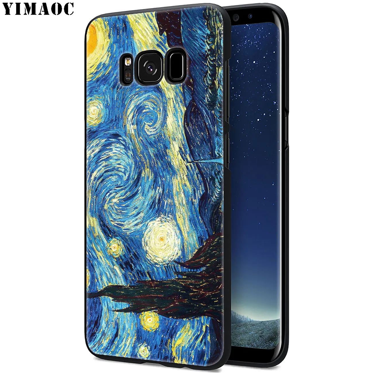 YIMAOC Van Gogh Tardis Мягкий силиконовый чехол для телефона Samsung Galaxy A6 A9 A8 A7 2018 A3 A5 2016 2017 Note 9