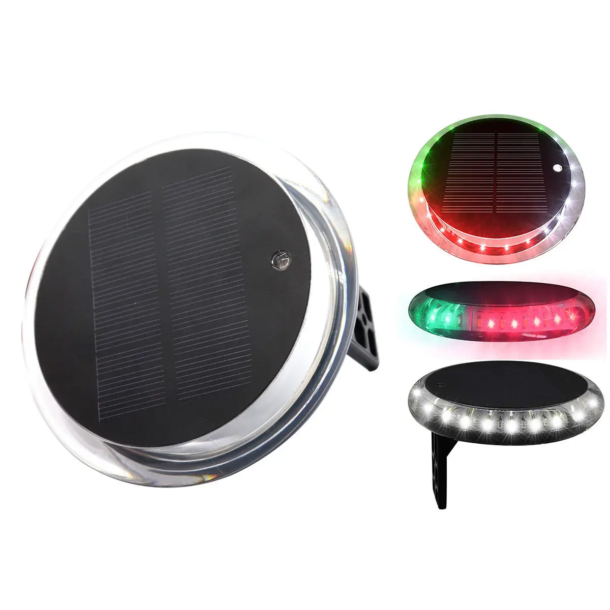  Solar Powered 6 modes Navigation anchor Lights deck Waterproof remote Marine - 32919378244