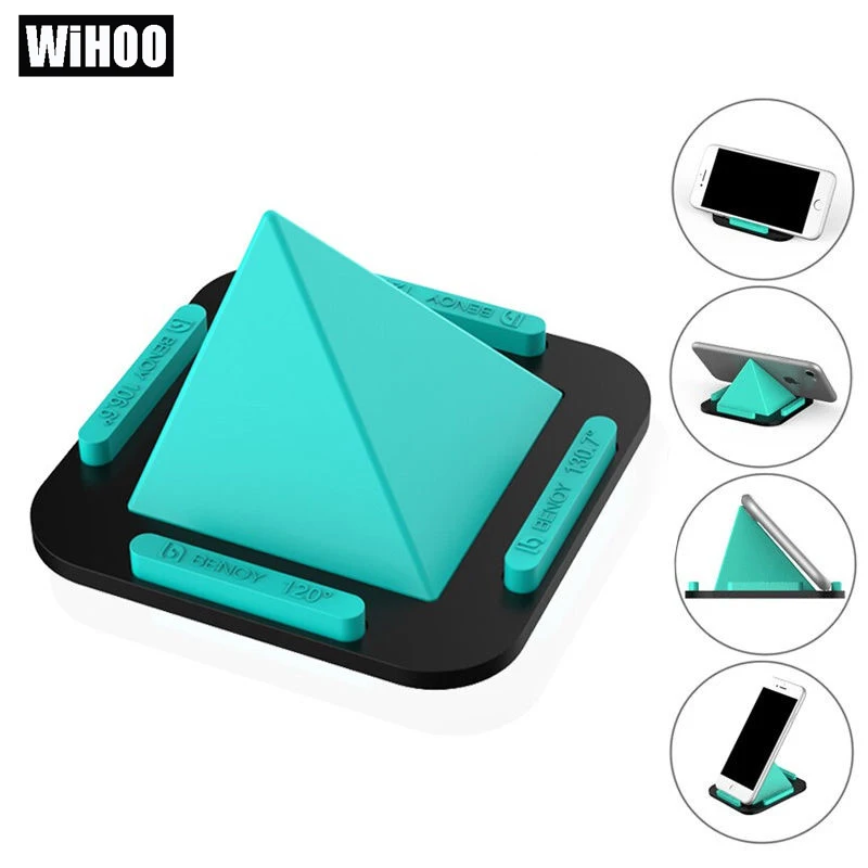 

WiHoo Silicone Pyramid Phone Holder Stand Base Adjustable Tablet Stand Holder For Samsung Xiaomi and E-readers