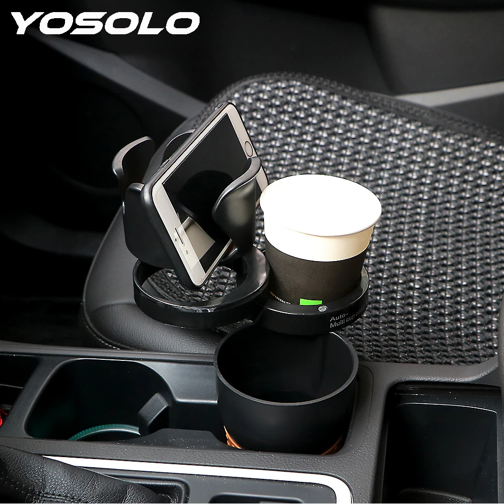 YOSOLO Multi-use Car Organizer Phone Holder Auto Sunglasses Drink Storage Cup Universal Car-styling for Coins Keys Phone Stand YOSOLO Multi-use Car Organizer Phone Holder Auto Sunglasses Drink Storage Cup Universal Car-styling for Coins Keys Phone Stand
