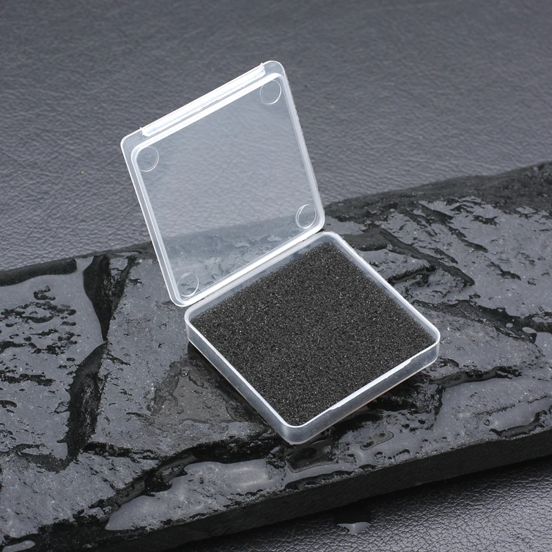 

Plastic transparent box with Sponge cushion for packing blade Protective blade