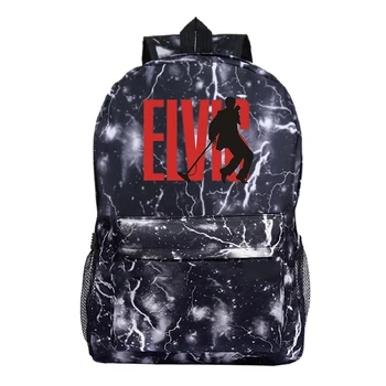 

2019 the King of Rock and Roll Elvis Presley Backpack Fashion New Pattern Travel Rucksack Students Boys Girls School Mochila