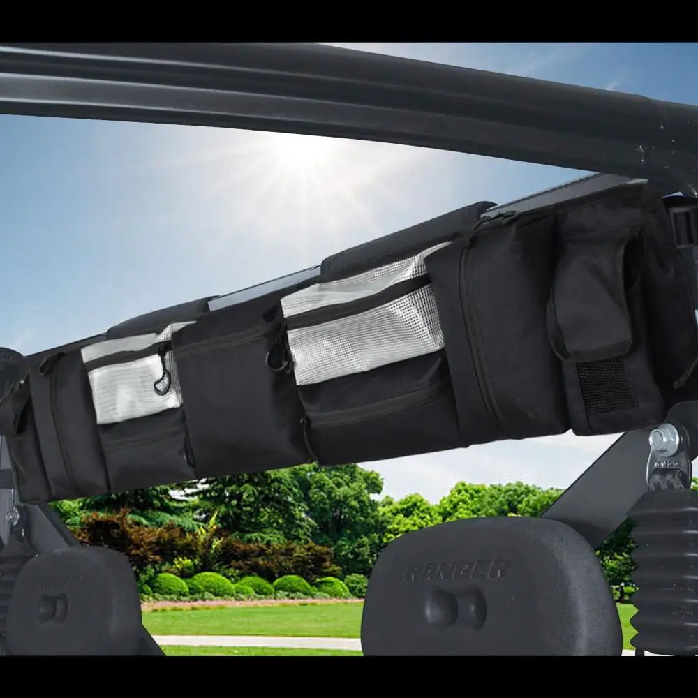 Черный UTV органайзер хранение боеприпасов грузовая сумка Легкая установка ATV классические аксессуары большой рулон