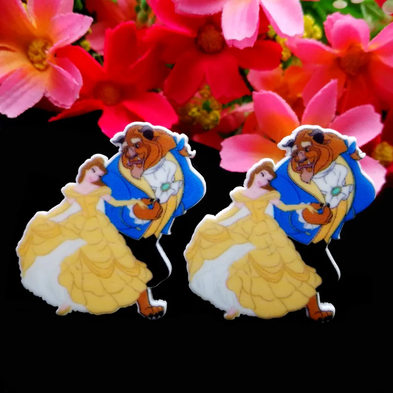 40pcs/Lot 27x33mm Resin Planar Flatback Cabochons Cartoon Flat Back DIY Hair Bow Cellphone Decorations | Дом и сад