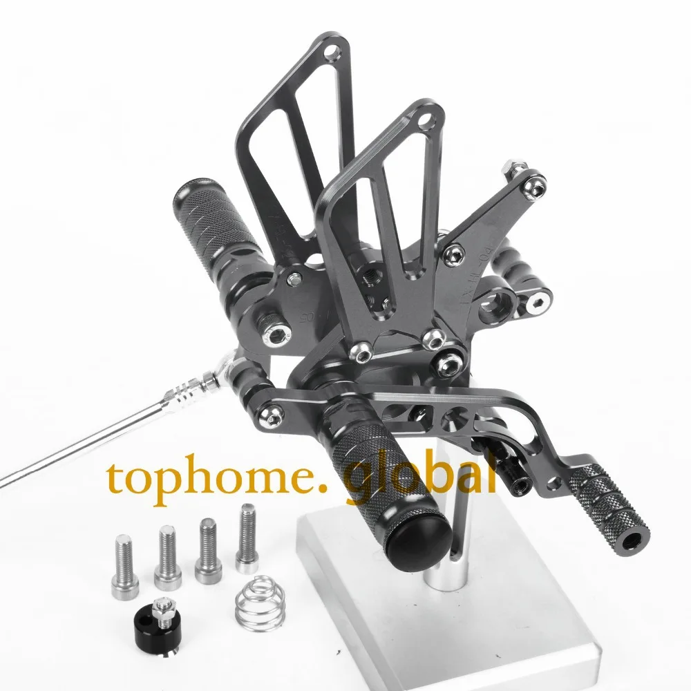

CNC Rearsets Foot Pegs Rear Set For BENELLI BN600 2013 Titanium Grey Footpeg