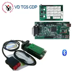 4 шт. DHL NEC Реле VD TCS CDP новый VCI Программы для компьютера 2015. r3 с Keygen v8.0 зеленая доска с Bluetooth для автомобиля грузовик инструмент диагностики