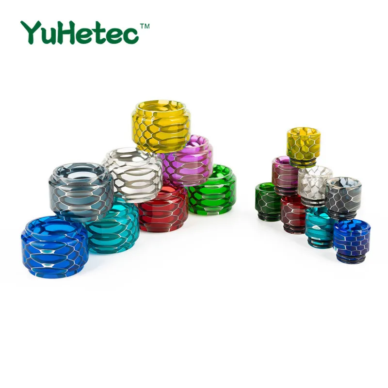 

1PCS YUHETEC Snake Skin Resin Replacement TUBE + Drip Tip for HorizonTech Falcon King Tank / Falcon Resin Tank