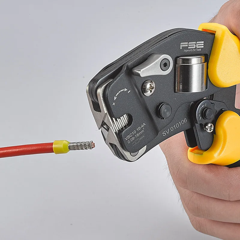 

1Pc VSC10 16-4 crimping pliers square 0.08-16mm 26-5AWG for tube type needle type terminal manual adjustment high precision tool
