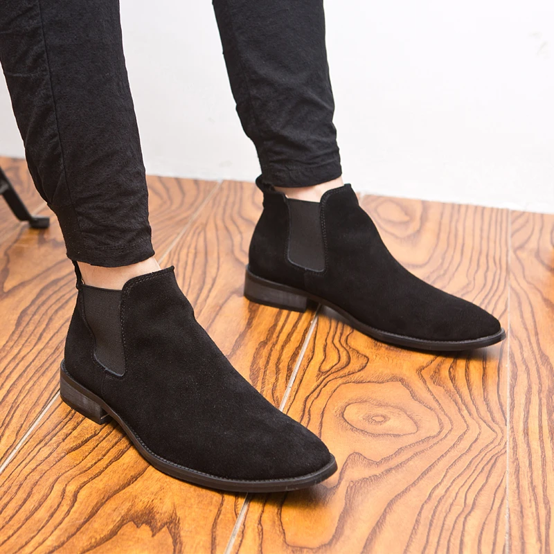 mens soft leather chelsea boots