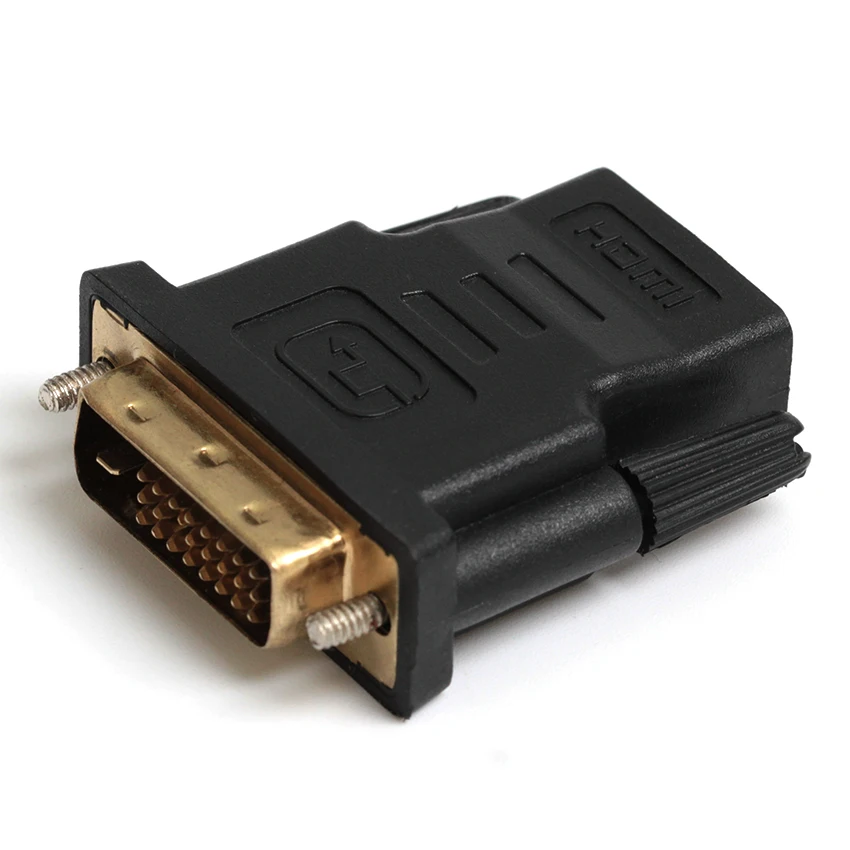 300 шт./лот DVI24+ 1 Мужской к HDMI Женский конвертер адаптер муфта Столярный конвертер