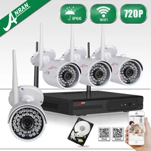 El más nuevo y 720 P HD 36IR CCTV Inalámbrico Kit de Cámara Al Aire Libre + Home & Plug And Play $ NUMBER CANALES NVR de Seguridad Sistema de Vigilancia de vídeo Móvil APP