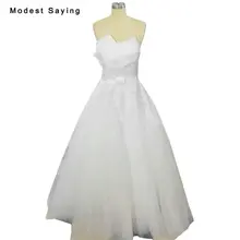 New Collection 2018 Romantic White Ball Gown Lace Wedding Dresses with Ruffled Neckline Formal Women Bridal Gowns robe de mariee