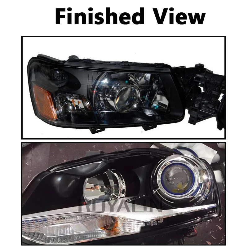 ROYALIN полностью металлические би ксеноновые фары H1 линзы проектора Внешние фары линзы Apollo 2,0 кожухи для BMW Z3 H4 H7 автомобильные фары