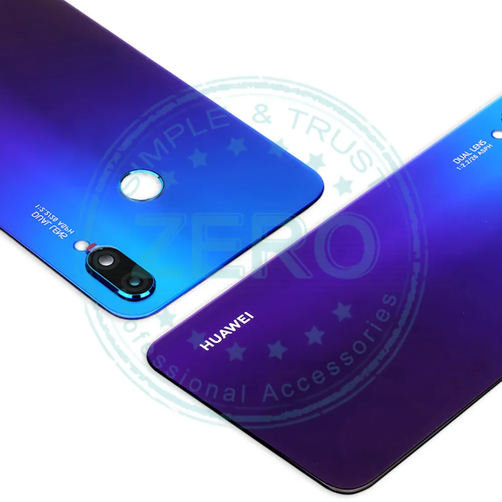 huawei Nova 3i Задняя крышка батареи стеклянная крышка huawei P Smart+ P Smart Plus задний корпус сменный Ремонт Запчасти