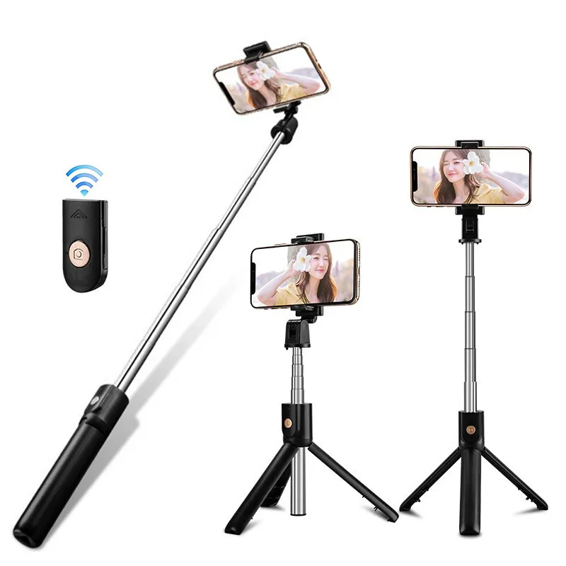 

Vacusg Protable Bluetooth 4.0 Selfie Stick For iPhone Android Foldable Handheld Monopod Shutter Remote Extendable Mini Tripod