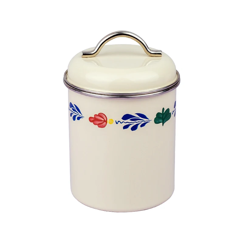 Airtight Container Beautiful Seal Up Storage Tank Steel Tea Coffee Sugar Househould Moisture-proof Cover Kitchen Multifunction