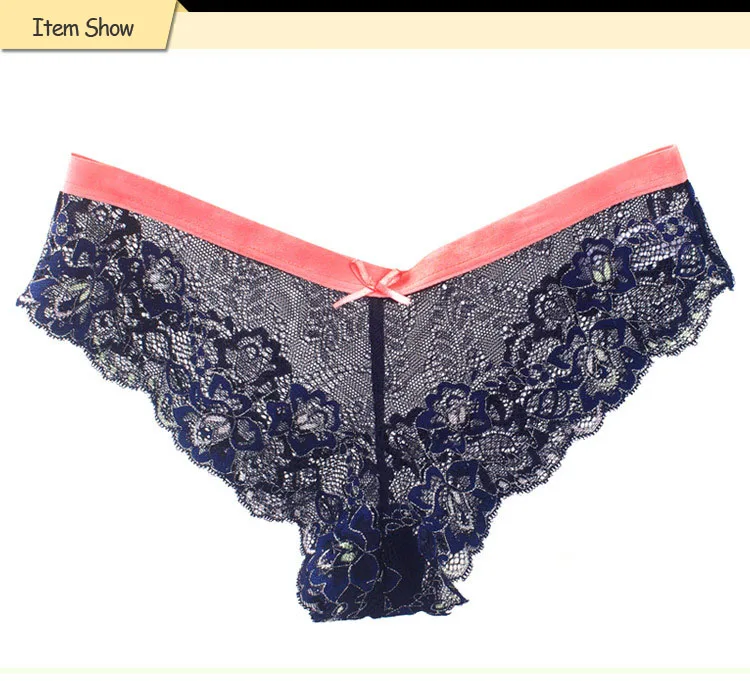 S-XL! Hot sale! l Women's Sexy Lace Panties Seamless Cotton Breathable Panty Hollow Briefs Plus Size Girls Underwear (16)