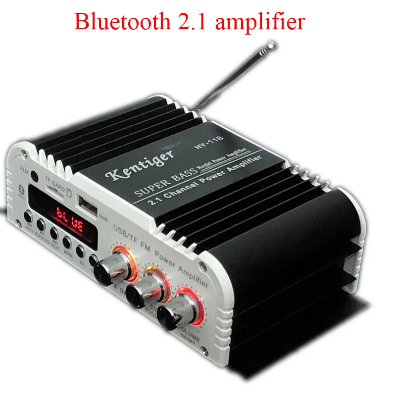 Comprar Bluetooth Kentiger HY 118 2,1 + 1 4 canal de salida de Subwoofer TF \\ USB \\ FM Amplificador de potencia de Audio estéreo Amplificador Super Bass Dac