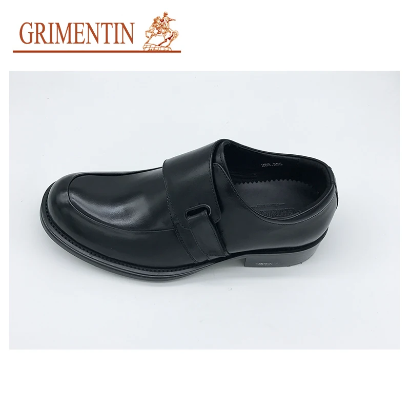 Formal Genuino Grimentin Negro Zapatos 2019 Correa Oficina Cómodo Nuevos De Hebilla Mens Negocios Hombres Black Cuero Moda Italiano rSnwvSq4