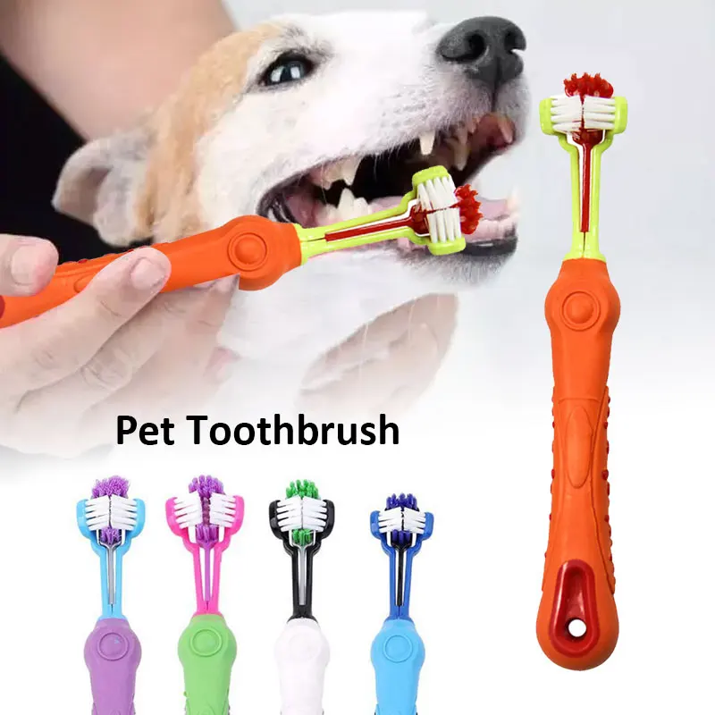 Dogs ToothBrush Pet ToothBrush for Teeth Cleaning Soft PP Dental Care