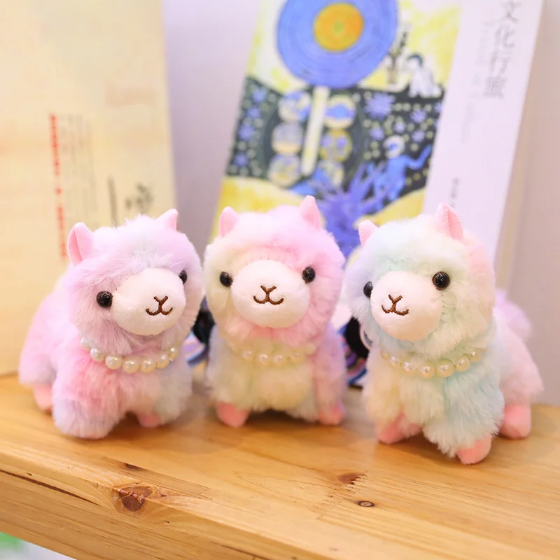 

Lovely Alpaca Flamingo Elephant Plush Toys Soft Stuffed Animals Mini Rabbit Bag Pendant Plush Doll Key Chain For Children Girl