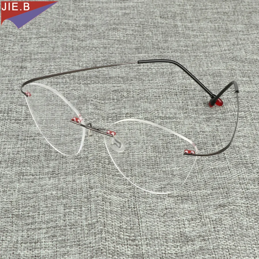Оправа для очков кошачий глаз из титанового сплава без винта|frames eyewear|designer