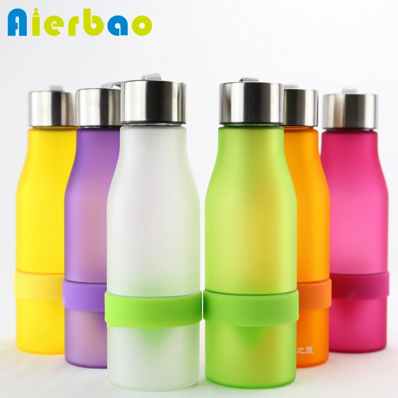 500ml Lemon Tea Infuser Bottle Juice Water Bottle Frosted Casing