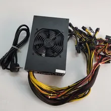 ETH горная Мощность 1600 Вт 12 В 133A включая 25 шт. 2P 4P 6P 8P 24P разъемы withe 3 шт. Вентилятор охлаждения Золотой источник питания