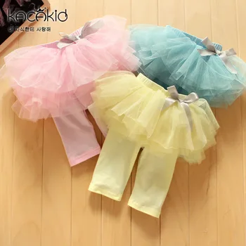 

KACAKID Baby Girls Skirt Princess Culottes Kids Baby girl Skirts Party Bow Tutu Baby Skirts Lace Cotton Cake Style Summer Ka3208