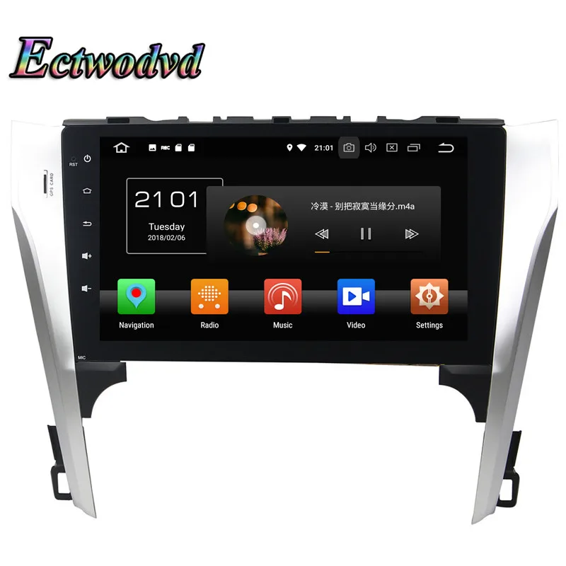 Top Ectwodvd Octa Core 4G RAM 64G ROM Android 9.0 Car Multimedia DVD Player GPS HeadUnit for Toyota Camry 2012 2013 5