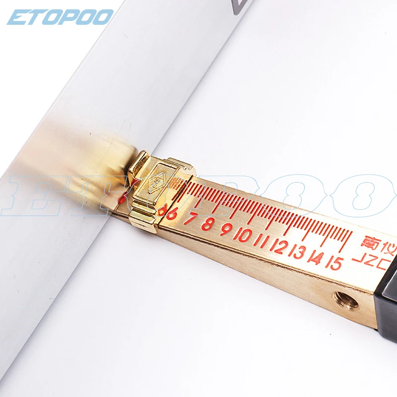 Feeler Gauge Home Inspection Test Tool 0-15mm 0.5mm Wedge Feeler cursor Feeler Plug Ruler Gauge Home Inspection Detection Tool gap gauge