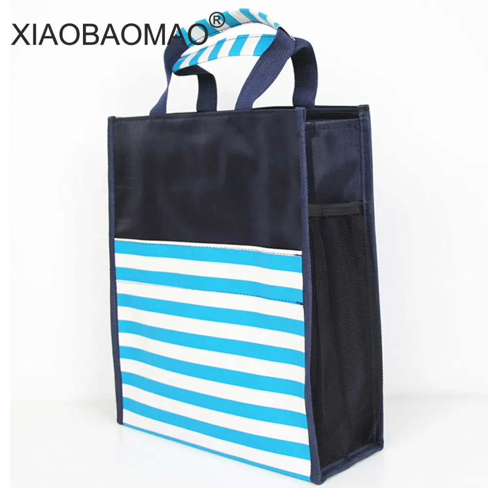 

Document Bag A4 Vertical file Bag Large Capacity Double + Side Mesh Bag for Kids Student School Stationery Children's Day Gift