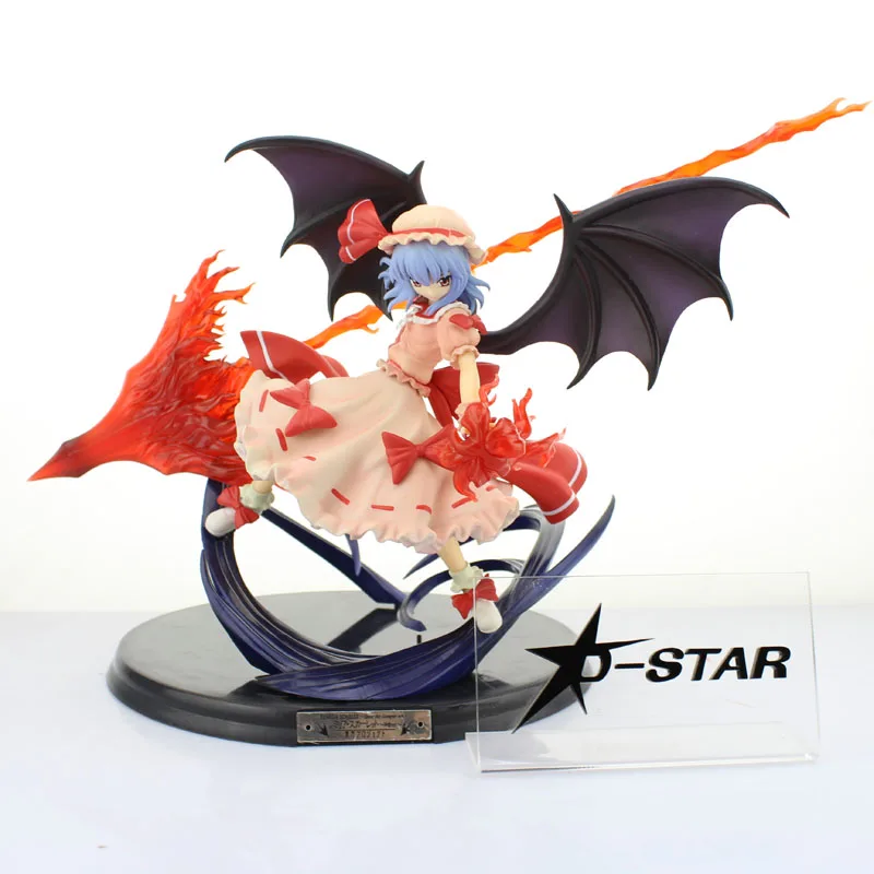 

10" Touhou Project Anime Griffon Remilia Scarlet Spear the Gungnir Boxed 22cm PVC Action Figure Collection Model Doll Toys Gift