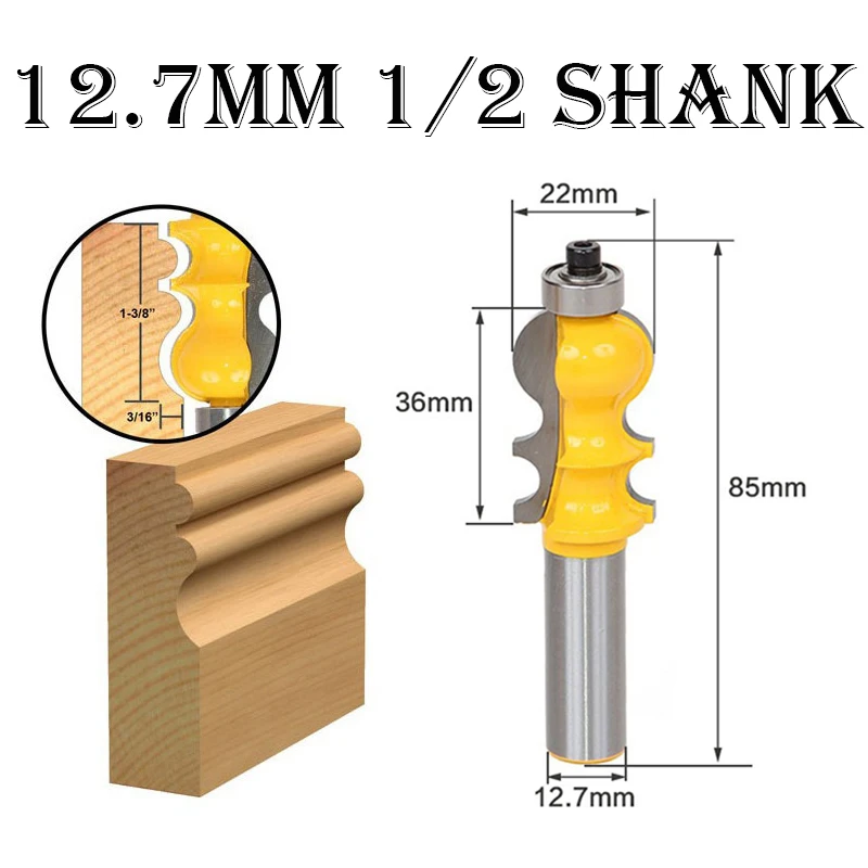 1/2 хвостовик архитектурные цементированные карбида литья фреза 12,7 мм обрезки древесины измельчители для резца по дереву инструменты
