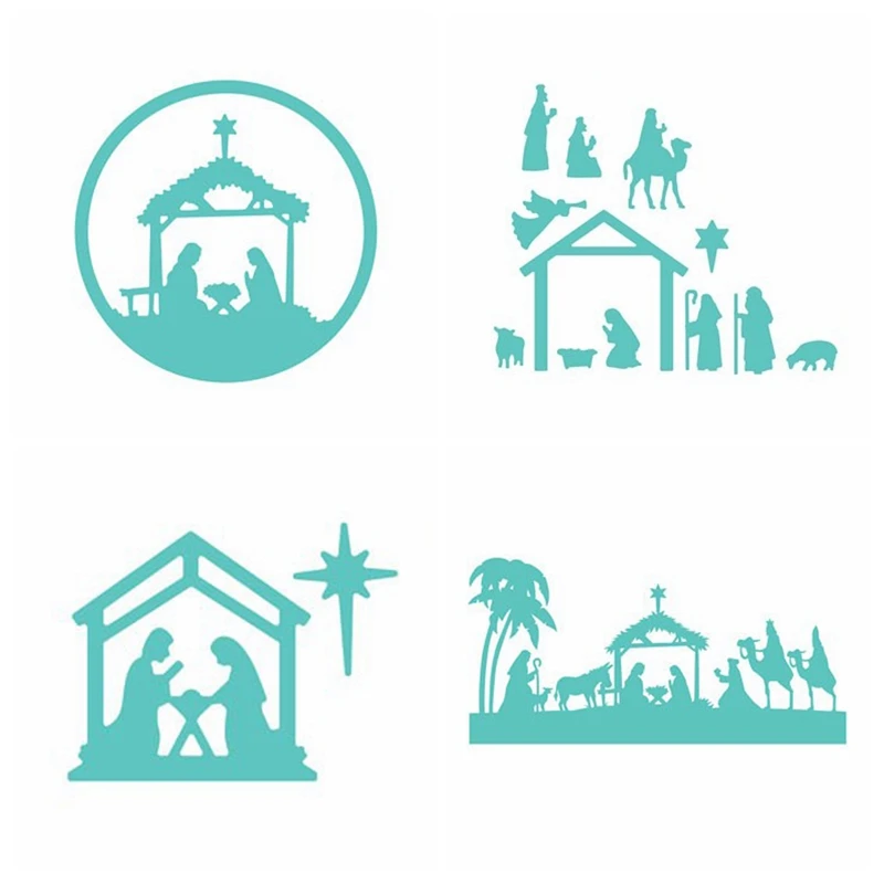 

Religious pilgrimage Metal Cutting dies Scrapbooking Album Handcrafts Embossing DIY Paper card Making Stencils