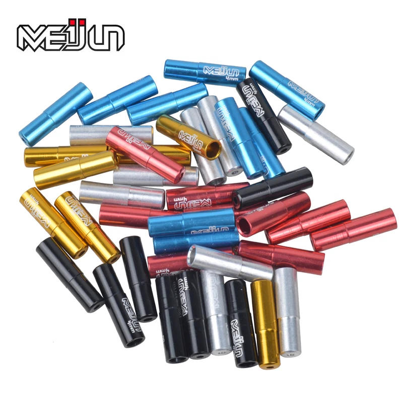 MEIJUN 20pcs Bicycle Shifting Core Cable Caps Color Aluminum Alloy
