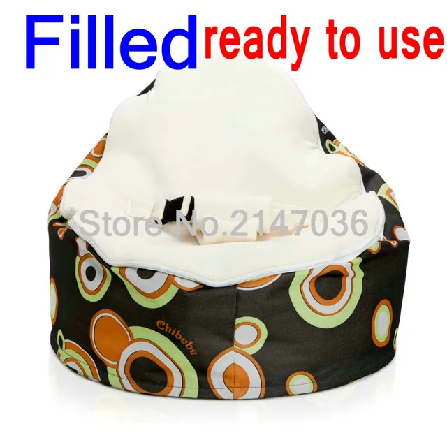 Us 68 0 Filled With Beans Inside Beige Color Retro Bloop Baby Bean Bag Chair Can Be Used Directly Kids Sleeping Nursey Beanbag Sofa In Living