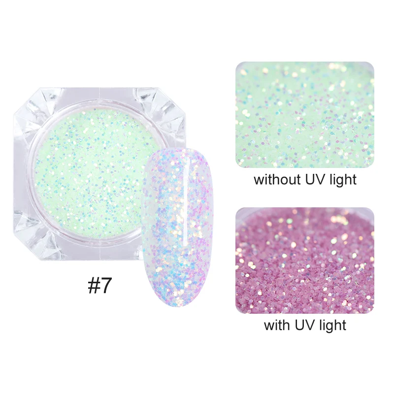 1 مربع ضوء تغيير مسمار مسحوق بريق الغبار اللون تغيير الأشعة فوق البنفسجية ضوء اللونية الصباغ الغبار مسمار الفن الديكور 1 مربع ضوء تغيير مسمار مسحوق بريق الغبار اللون تغيير الأشعة فوق البنفسجية ضوء اللونية الصباغ الغبار مسمار الفن الديكور